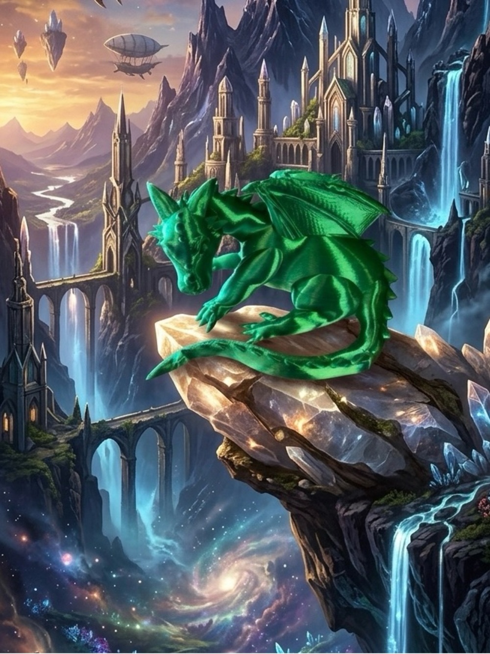3-D Printed Laying Dragons